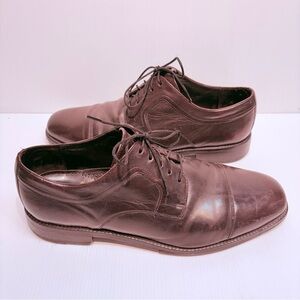 COLE HAAN Mens Warren Cap Toe Oxford Oxfords - Brown -Size 10